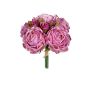 Kunstblumenstrauß Rosen Bund MELVORIA, mauve, 26cm