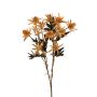 Kunst Zweig Edeldistel KORVELA, orange, 65cm