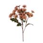 Kunst Zweig Chrysanthemen klein SELVERIA, altrosa, 60cm