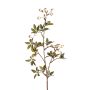 Dekozweig Kartoffelrose ELLYSA mit Hagebutten, creme, 70cm