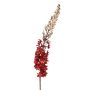 Samt Blume Steppenkerze SAINAME, rot-gold, 105cm