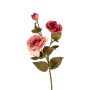 Kunst Zweig Lisianthus ELIEHNA, koralle, 70cm