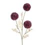 Kunstzweig Allium ANNELIA, violett, 65cm