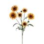 Kunstzweig Bergaster NAVERIA mit Blüten, senfgelb, 75cm