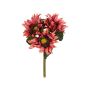 Kunstblumenstrauß Sonnenblumen Bund AZELUNA, altrosa, 28cm