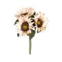 Kunstblumenstrauß Sonnenblumen Bund AZELUNA, beige, 28cm