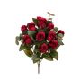 Künstliches Gesteck Rose Eukalyptus SHAIBELLE, Steckstab, dunkelrot, 50cm
