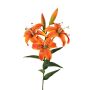 Kunst Zweig Tigerlilie ZIRONIA, orange, 75cm