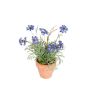 Kunstblume Strandaster NALVINA im Dekotopf, blau, 16cm