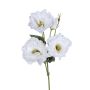 Kunst Zweig Lisianthus ENILABE, weiß, 55cm
