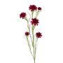 Künstlicher Zweig Kornblume DAISORA, dunkelrot, 85cm