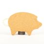 Press Korkuntersetzer Schwein RUDI, natur, 32x18,5x2cm