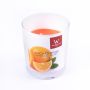 Wachskerze mit Duft ASTRID im Glas, Juicy Orange, orange, 7,9cm, Ø7,1cm, 28h