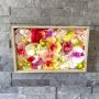 DIY - Orchid Art Wandbild - exotische Orchideenblüten im Holzrahmen