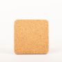 Quadratischer Press Untersetzer aus Kork MANARA, natur, 17,5x17,5x1,5cm