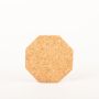 Achteckiger Press Untersetzer aus Kork MANARA, natur, 1,5cm, Ø14cm
