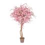 Unechter Pfirsichbaum MILTRAUD, Naturstämme, Blüten, rosa, 275cm - Made in Italy