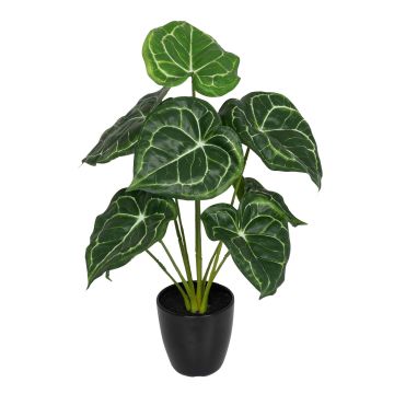 Künstliches Anthurium UV x 9 im Topf 40cm, grün-gemischt Künstliches Anthurium UV x 9 im Topf 40cm, grün-gemischt