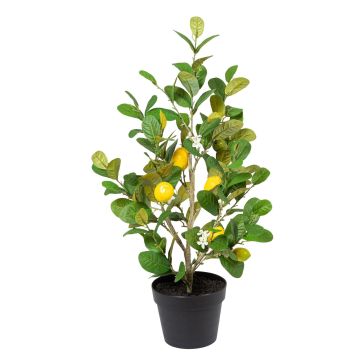 Künstlicher Zitronenbaum x 7 im Topf 77cm Zitrone 4,5/6cm, gelb Künstlicher Zitronenbaum x 7 im Topf 77cm Zitrone 4,5/6cm, gelb