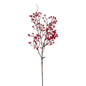 Künstlicher Beerenzweig 4-fach 66cm, rot Künstlicher Beerenzweig 4-fach 66cm, rot