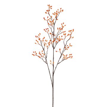 Künstlicher Mini-Hagebuttenzweig 3-fach 100cm, orange