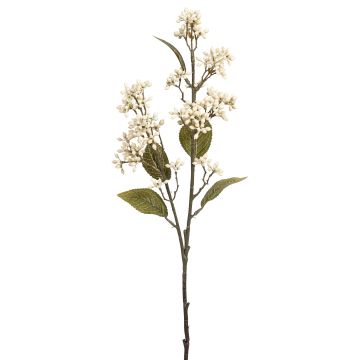 Viburnumzweig 2-fach 58cm, creme