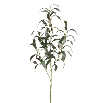 Künstlicher Olivenzweig 3-fach 73cm, grün-braun Künstlicher Olivenzweig 3-fach 73cm, grün-braun