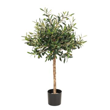 Künstlicher Olivenbaum im Topf 89cm Ø H40cm/B50cm, grün-braun