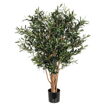 Künstlicher Olivenbaum im Topf 103cm, grün-braun