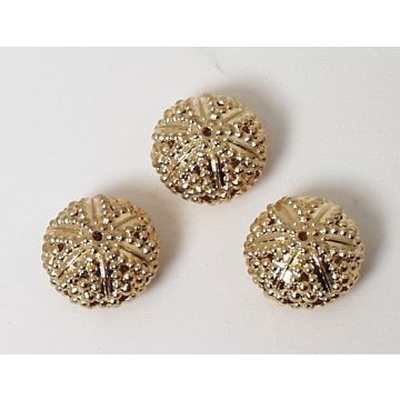 Filigrankugel abgefl. 23mm, gold Filigrankugel abgefl. 23mm, gold