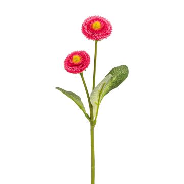Künstliche Bellis x 2 28cm Blütenkopf Ø 3,5/4cm, malve