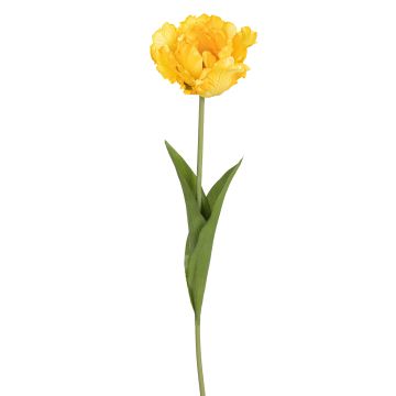 Künstliche Papageientulpe 66cm Blütenkopf Ø 10cm, gelb Künstliche Papageientulpe 66cm Blütenkopf Ø 10cm, gelb