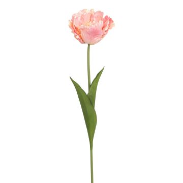 Künstliche Papageientulpe 66cm Blütenkopf Ø 10cm, rosé Künstliche Papageientulpe 66cm Blütenkopf Ø 10cm, rosé
