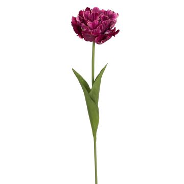 Künstliche Papageientulpe 66cm Blütenkopf Ø 10cm, violett Künstliche Papageientulpe 66cm Blütenkopf Ø 10cm, violett