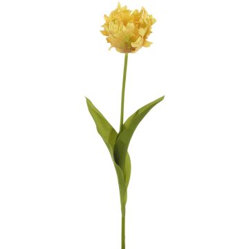 Künstliche Papageientulpe 71cm Blütenkopf Ø 9cm, gelb Künstliche Papageientulpe 71cm Blütenkopf Ø 9cm, gelb