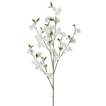 Künstlicher Kirschblütenzweig 4-fach 115cm, weiß