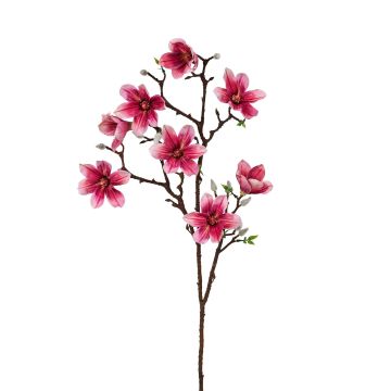 Künstlicher Magnolienzweig x 8 89cm Blütenkopf Ø 9cm, rosé-gemischt Künstlicher Magnolienzweig x 8 89cm Blütenkopf Ø 9cm, rosé-gemischt