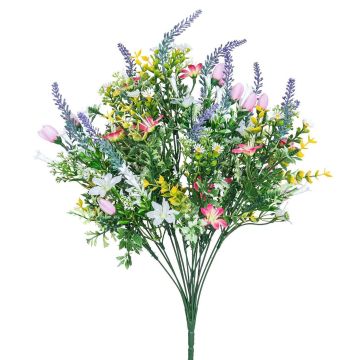 Künstlicher Wiesenblumenstrauß x 14 47cm Ø 28cm, bunt Künstlicher Wiesenblumenstrauß x 14 47cm Ø 28cm, bunt