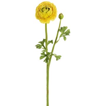 Künstliche Ranunkel x 2 50cm Blütenkopf Ø 9,5cm, gelb Künstliche Ranunkel x 2 50cm Blütenkopf Ø 9,5cm, gelb