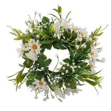 Künstlicher Margeritenkranz 20cm, weiß Künstlicher Margeritenkranz 20cm, weiß