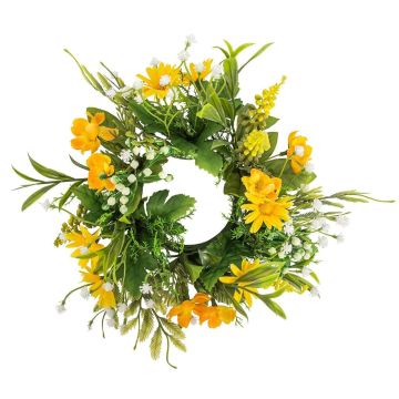 Künstlicher Margeritenkranz 20cm, gelb Künstlicher Margeritenkranz 20cm, gelb