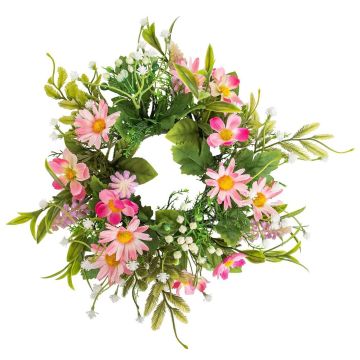 Künstlicher Margeritenkranz 20cm, rosé Künstlicher Margeritenkranz 20cm, rosé