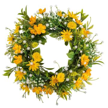 Künstlicher Margeritenkranz 30cm, gelb Künstlicher Margeritenkranz 30cm, gelb