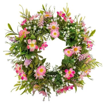 Künstlicher Margeritenkranz 30cm, rosé Künstlicher Margeritenkranz 30cm, rosé