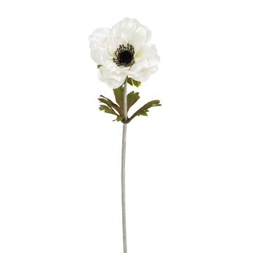 Künstliche Anemone 35cm Blütenkopf Ø 10cm, weiß