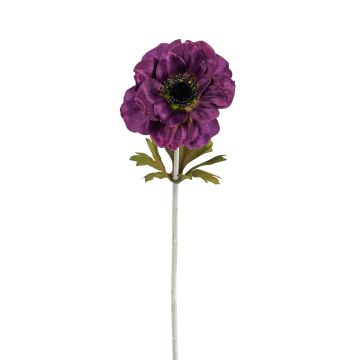 Künstliche Anemone 35cm Blütenkopf Ø 10cm, dunkellila