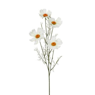 Künstliche Cosmea x 4 60cm Blütenkopf Ø 5,5/8cm, weiß
