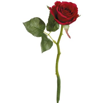 Künstliche Rosenknospe 30cm Blütenkopf Ø 5cm, rot