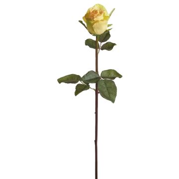 Künstliche Teerose 60cm Blütenkopf Ø 6cm, gelb Künstliche Teerose 60cm Blütenkopf Ø 6cm, gelb