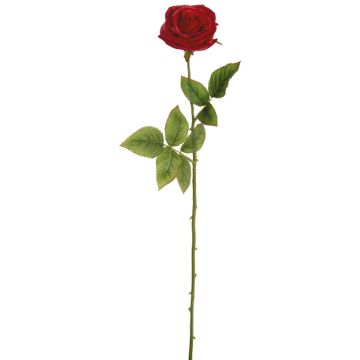 Künstliche Realtouch-Rose 71cm Blütenkopf Ø 7,5cm, rot